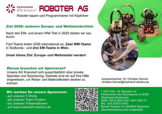 Sponsoren-Flyer-Roboter-AG Markdorf Sponsoren-Flyer-Roboter-AG Markdorf
