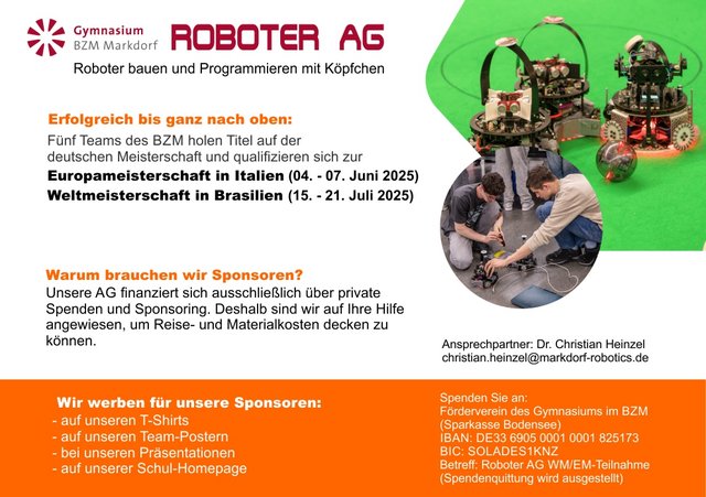 Sponsoren-Flyer-Roboter-AG Markdorf Sponsoren-Flyer-Roboter-AG Markdorf